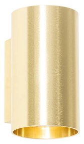 Inteligentná nástenná lampa zlatá okrúhla vrátane 2 Wifi GU10 - Sandy