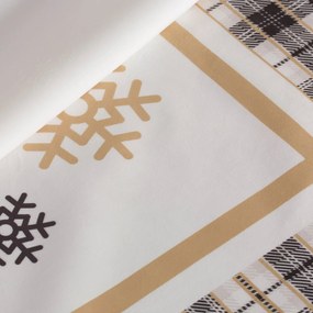 VIANOČNÝ OBRUS ANGEL 85X85 CM VZOROVANÝ