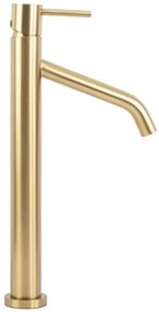 Umývadlová batéria vysoká Rea Level zlatá kartáčovaná