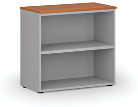 Kancelársky regál PRIMO GRAY, 740 x 800 x 420 mm, sivá/čerešňa