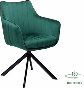 SI Azalia Velvet stolička zelená