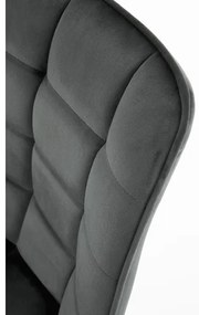 Jedálenská stolička COMORO, 1 ks, tmavosivá