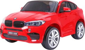 Ramiz BMW X6M XXL pre 2 deti Červené SUV + Pilot + Eco koža