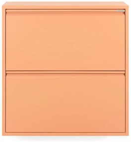 Kovová skrinka na topánky v lososovej farbe Billy – Spinder Design