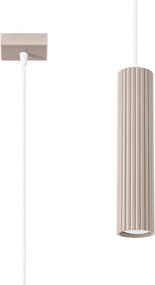 Taupe kovové závesné svietidlo Gleam – Sollux