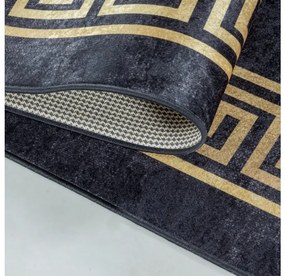 Ayyildiz Kusový koberec FIESTA 4305, Čierna Rozmer koberca: 140 x 200 cm