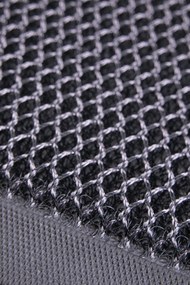 NET 3D ČIERNA A SIVÁ textilná rohožka rozmer: 60x90 cm