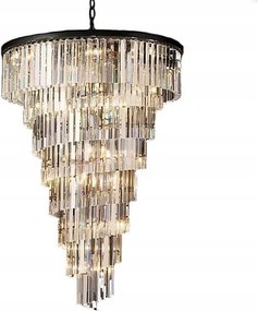 Hereford Spiral krištáľový luster 80 cm