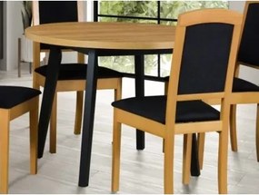 Okrúhly jedálenský stôl Norveg 100 cm, dub artisan/čierny%