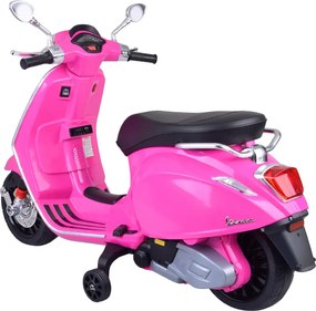 JOKOMISIADA Elektrický skúter VESPA na batériu pre deti s melódiami PA0344 ružový
