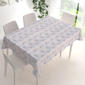 Biante Dekoračný obdĺžnikový obrus PML-057 Mozaika žltosivých listov na sivom 50x100 cm