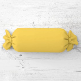 Biante Vankúš valec bonbon Rongo RG-090 Svetlo žltý 15x40 cm