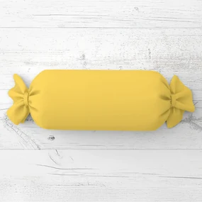 Biante Vankúš valec bonbon Rongo RG-090 Svetlo žltý 15x40 cm