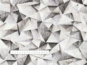 Biante Dekoračný záves Porto PRT-008 Sivo-béžové kryštály - šírka 270 cm 270x170 cm