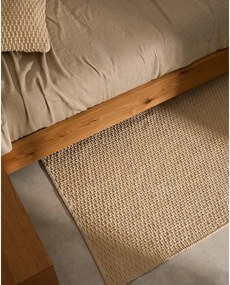 Krémový ručne tkaný koberec s prímesou bavlny 160x230 cm Mascarell – Kave Home