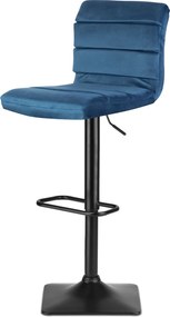 Barová stolička s operadlom SOFOTEL Drava - modrá
