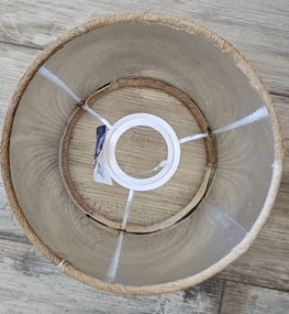 Svetlo hnedé tienidlo na lampu z hovädzej kože - Ø 20* Ø 15*15cm