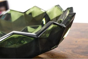 KRIŠTÁĽOVÁ MISKA BOHEMIA LUNAR SMOKEY GREEN 330MM