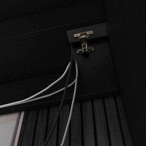 AKCIA Písací stôl NEVY 120x60 cm, čierny II. akosť