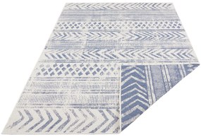 NORTHRUGS - Hanse Home koberce Kusový koberec Twin Supreme 103863 Blue / Cream – na von aj na doma - 80x150 cm