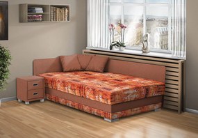 Nabytekmorava Čalúnená posteľ Robin 120x200 cm farba čalúnenia: škoricová