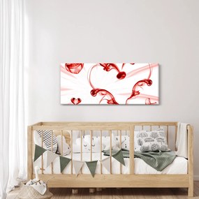 Obraz srdca z dymu (120x50 cm)