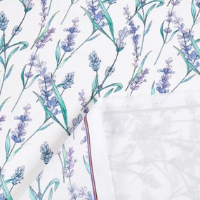 Biante Dekoračný záves TF-088 Levandule na bielom 140x260 cm