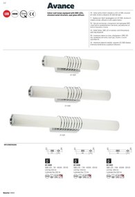 Redo 01-1431 - LED Nástenné svietidlo AVANCE LED/14W/230V 63 cm biela