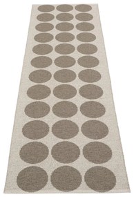 Hnedo-béžový vnútorný a vonkajší behúň 70x240 cm Hugo Walnut Linen – Pappelina