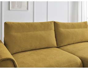 Okrovožltá rohová pohovka Aden – Bobochic Paris