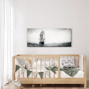 Obraz - Loď plávajúca po oceáne (120x50 cm)