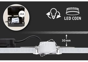 Paulmann 93383 - SADA 3xLED/6W IP44 Stmievateľné kúpeľňové svietidlo GIL 230V