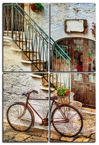Obraz na plátne - Stará ulica v Taliansku - obdĺžnik 7153D (90x60 cm)
