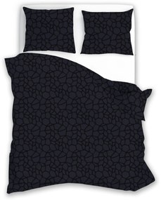 Povlečení z mikrovlákna SATYN 004 160x200 cm + 2x 70x80 cm černé