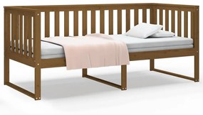 vidaXL Denná posteľ medovohnedá 100x200 cm borovicový masív