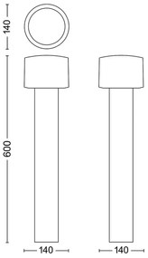 Philips - LED Vonkajšia lampa OTIS LED/4,3W/230V 2700K IP44