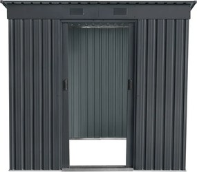 Záhradný domček BestBerg ZD-67A / 4,3 m² / 197 × 217 × 202 cm / antracitový