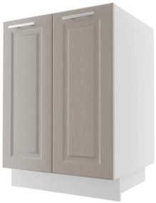 Kuchynská skrinka Emporium d11/60 grey stone/kor.biela