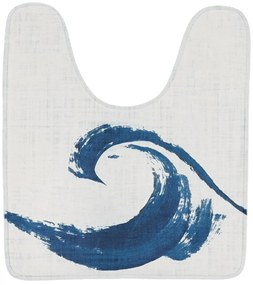 TENDANCE WC predložka Manureva, 45x50 cm, krémová/modrá