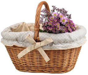 Nákupný kôš prútený Levitra I.š. 40 x hl. 30 x v. 21/ 35(cm)