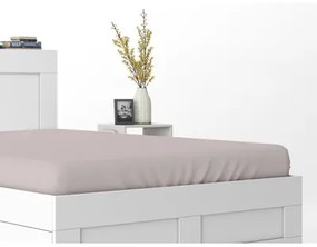 Bavlnené prestieradlo PURE s gumičkou, ružové 180x200 cm