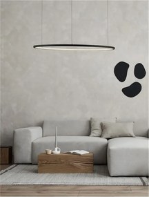 LED luster Tarquin 80 čierne
