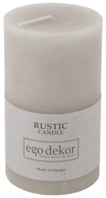 Hnedá sviečka Rustic candles by Ego dekor Rust, doba horenia 38 h