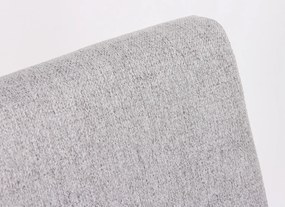 Jedálenská stolička s prešitím Kiki, svetlo šedá látka