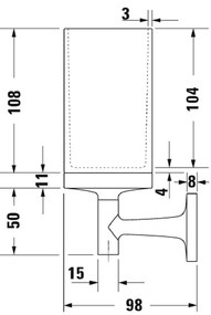 Duravit Starck T - Držiak na pohár, čierna matná, 0099314600