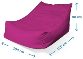 Sablio Sedací vak Lounge Čerešne a srdce - 120 x 100 x 80 cm
