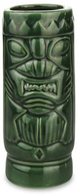 Bar@drinkstuff Keramický zelený Tiki pohár 10.5oz / 300ml