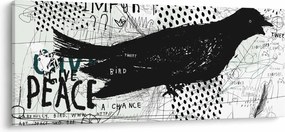 Obrázok - Street art - bird (120x50 cm)