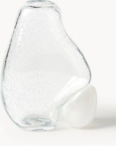 Sklenená váza so vzduchovými bublinkami Nicky, V 30 cm