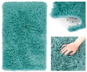 Sammer Tyrkysový plyšový koberec v rôznych rozmeroch 4251838522752 160 x 200 cm